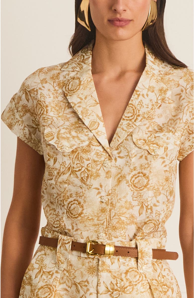 Aqua Blu Luminary Christine Shirt, Alternate, color, Gold