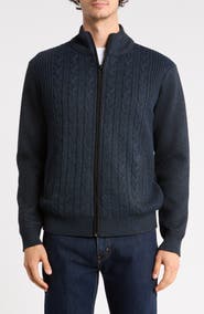 TOM BAINE Full Zip Sweater