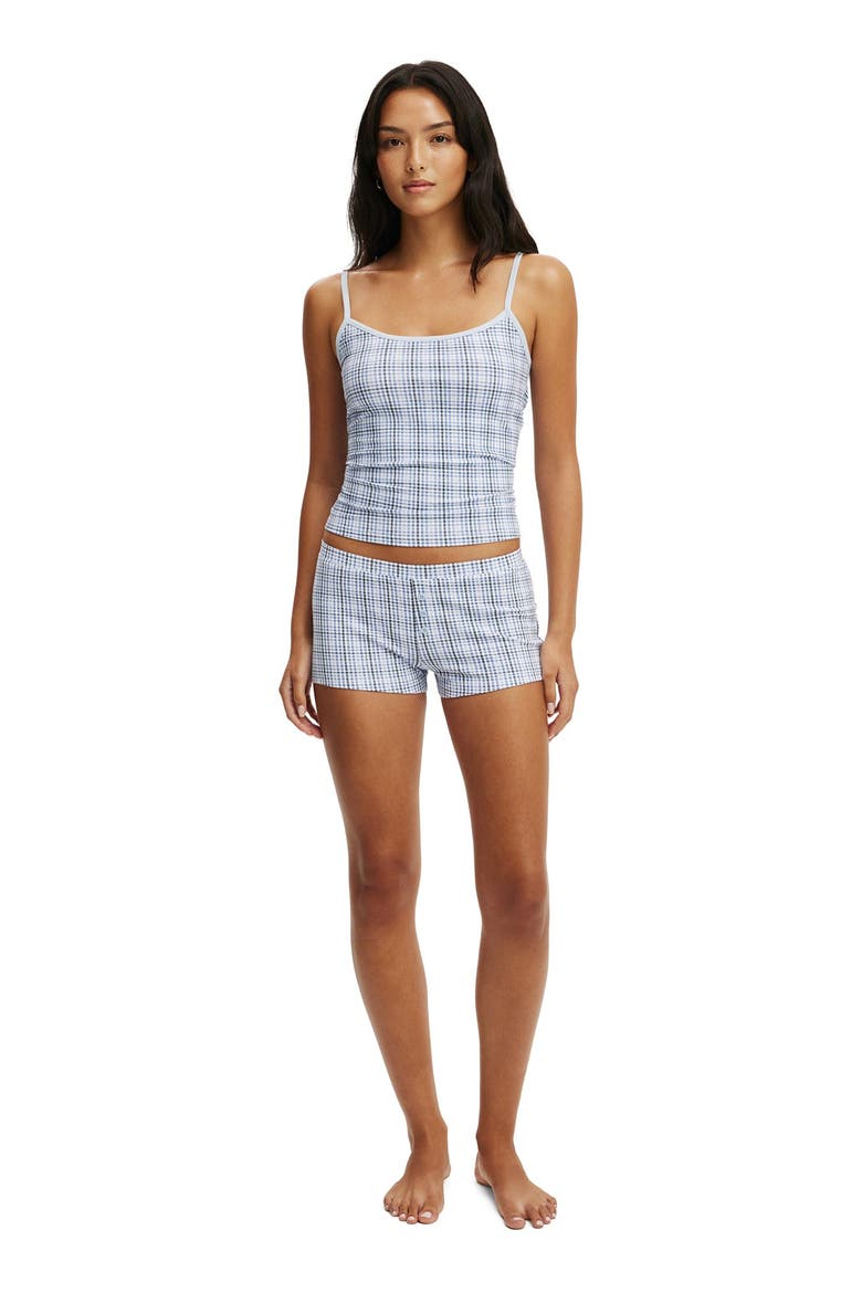 Women's Dreamy Soft Boyshort, Alternate, color, Isla Micro Check Daydream