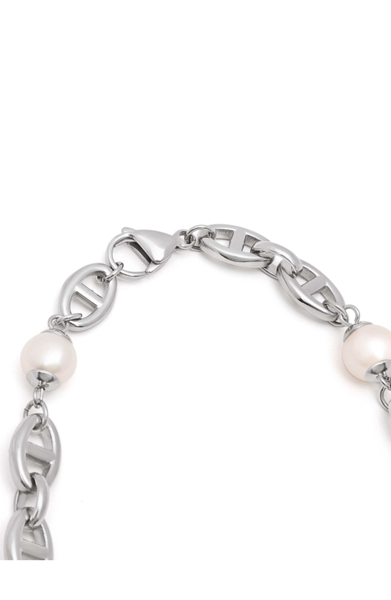 Nialaya Mariner Pearl Chain, Main, color, Silver