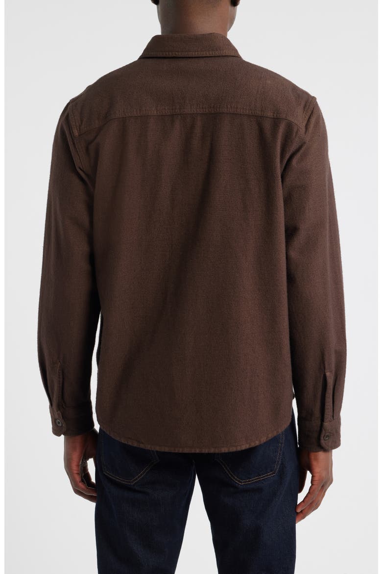 Milland Relaxed Fit Utility Button-Up Shirt, Alternate, color, DARK CHOCOLATE