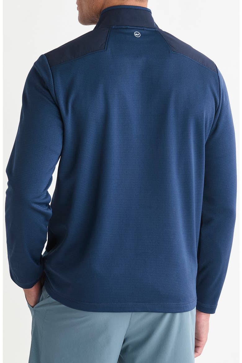 Grid-Tech Quarter Zip Pullover, Alternate, color, BLUE BLAZER