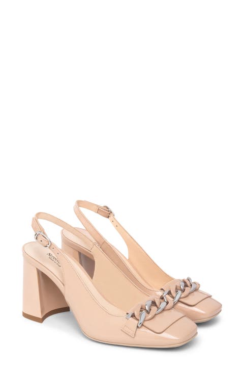 Chain Slingback Pump (Women)