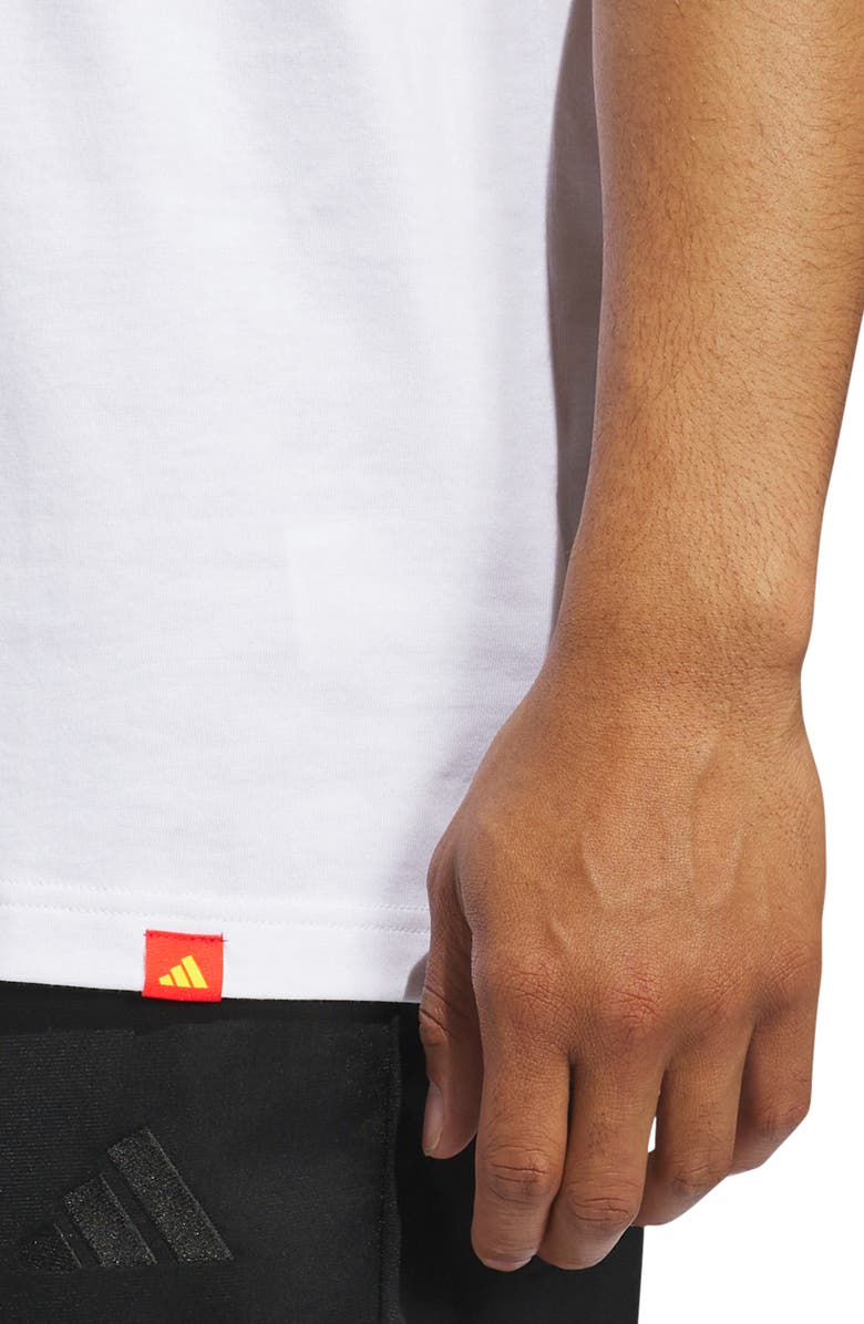 adidas Hot Dog Graphic T-Shirt, Alternate, color, White