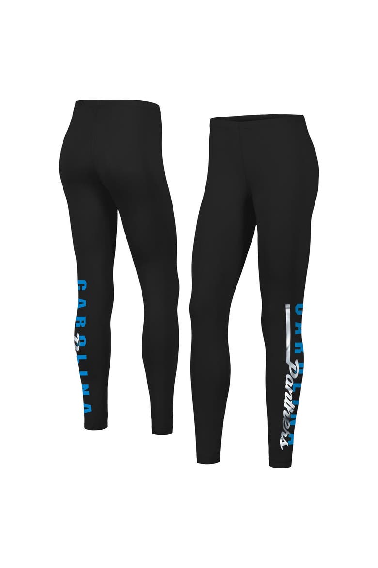 Women's G-III 4Her by Carl Banks Black Carolina Panthers 4th Down Leggings, Alternate, color, Black