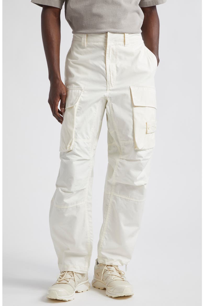 Ghost Loose Fit Weatherproof Cotton Canvas Cargo Pants, Main, color, NATURAL