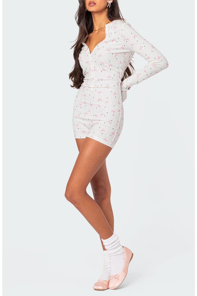 Mindy Pointelle Romper, Alternate, color, WHITE