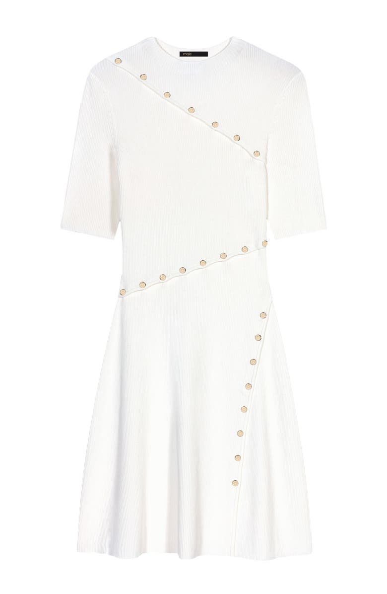 maje Short knit dress, Alternate, color, 