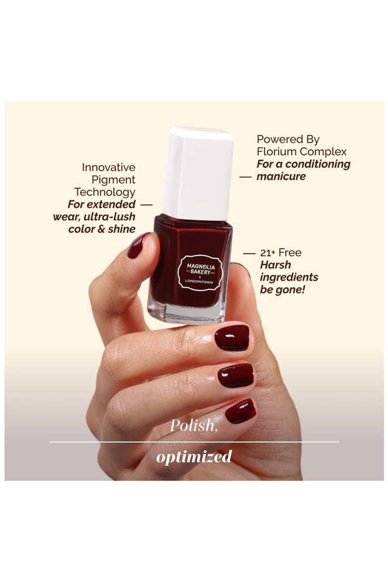 Magnolia Bakery Collection Lakur Nail Polish, Alternate, color, RED VELVET