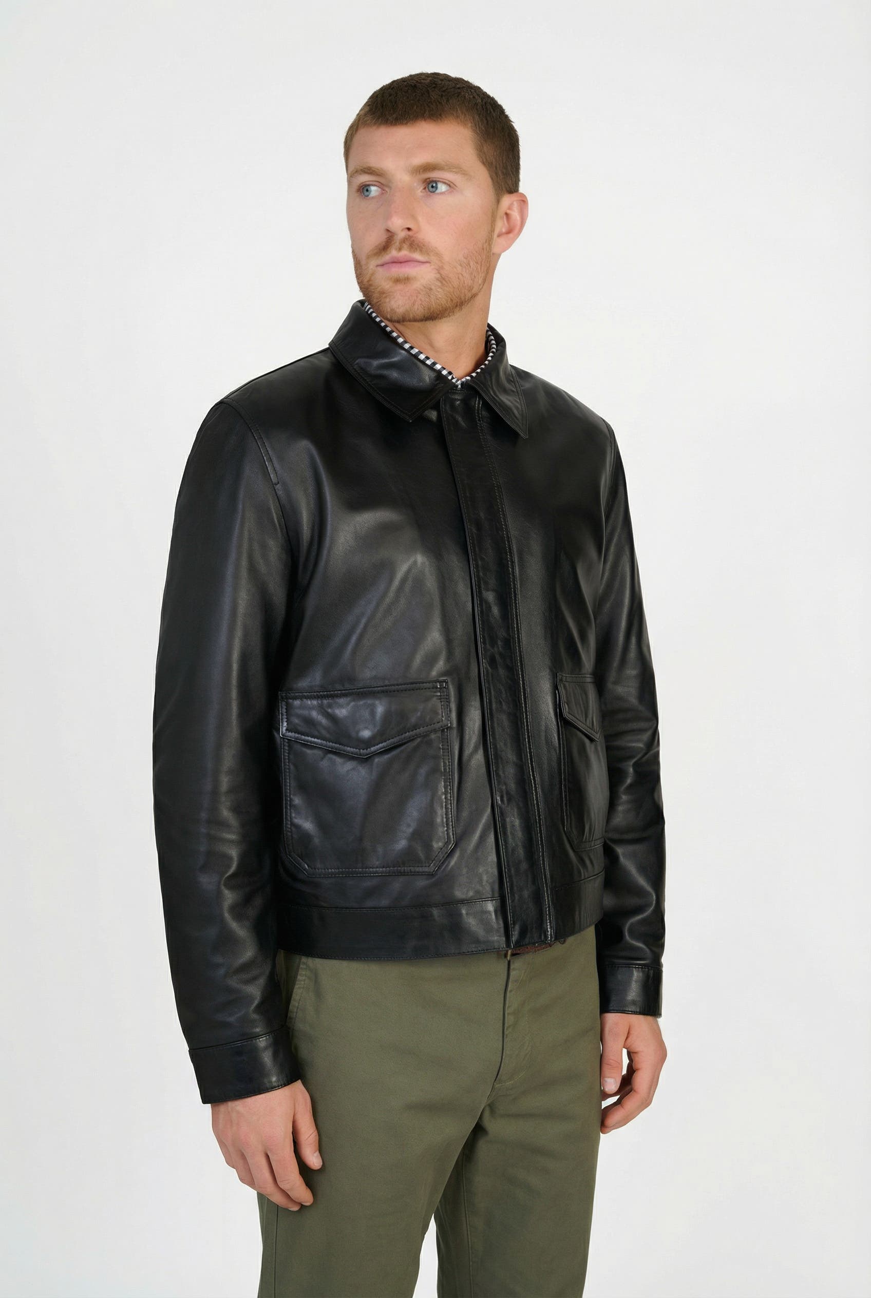 FURNIQ UK Maddox Leather Jacket (Men) | Nordstrom