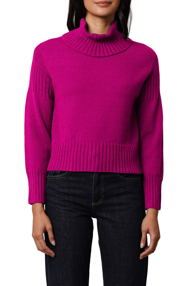 Turtleneck Sweater, Main, color, RASPBERRY ROSE