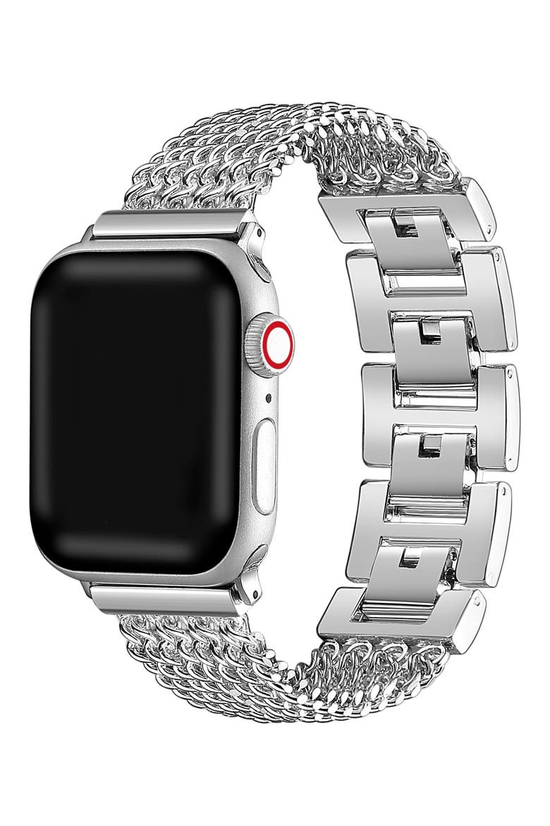 Resin Detail 23mm Apple Watch® Bracelet Watchband, Main, color, SILVER