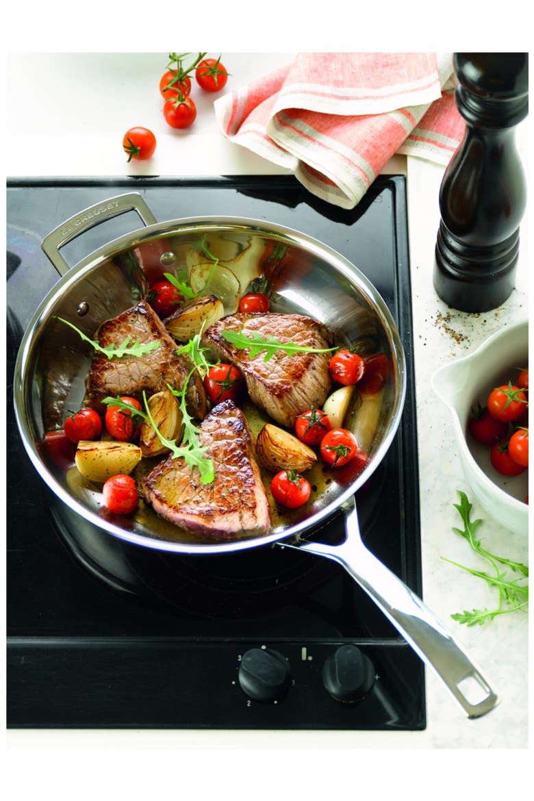12-Inch Classic Stainless Steel Fry Pan, Alternate, color, STAINLESS STEEL
