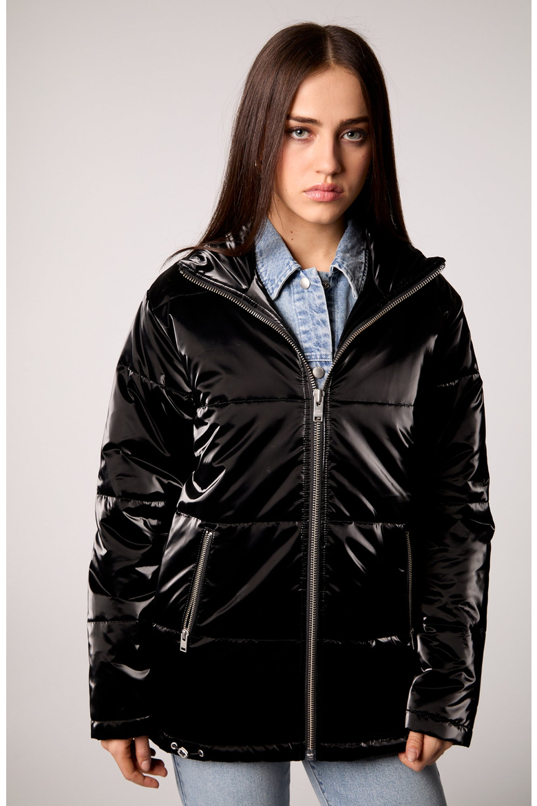 Hailey Jacket With Removable Denim Insert, Main, color, Black