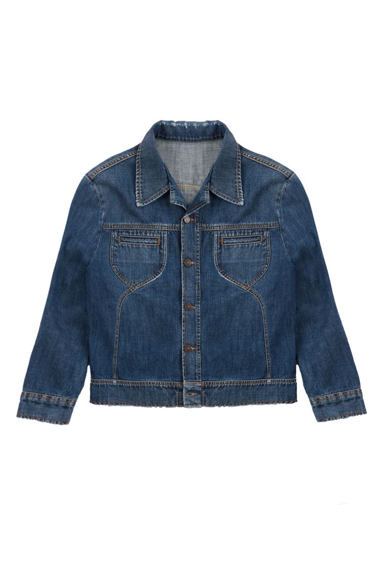 Whitney Vintage Denim Jacket, Main, color, Stone Wash