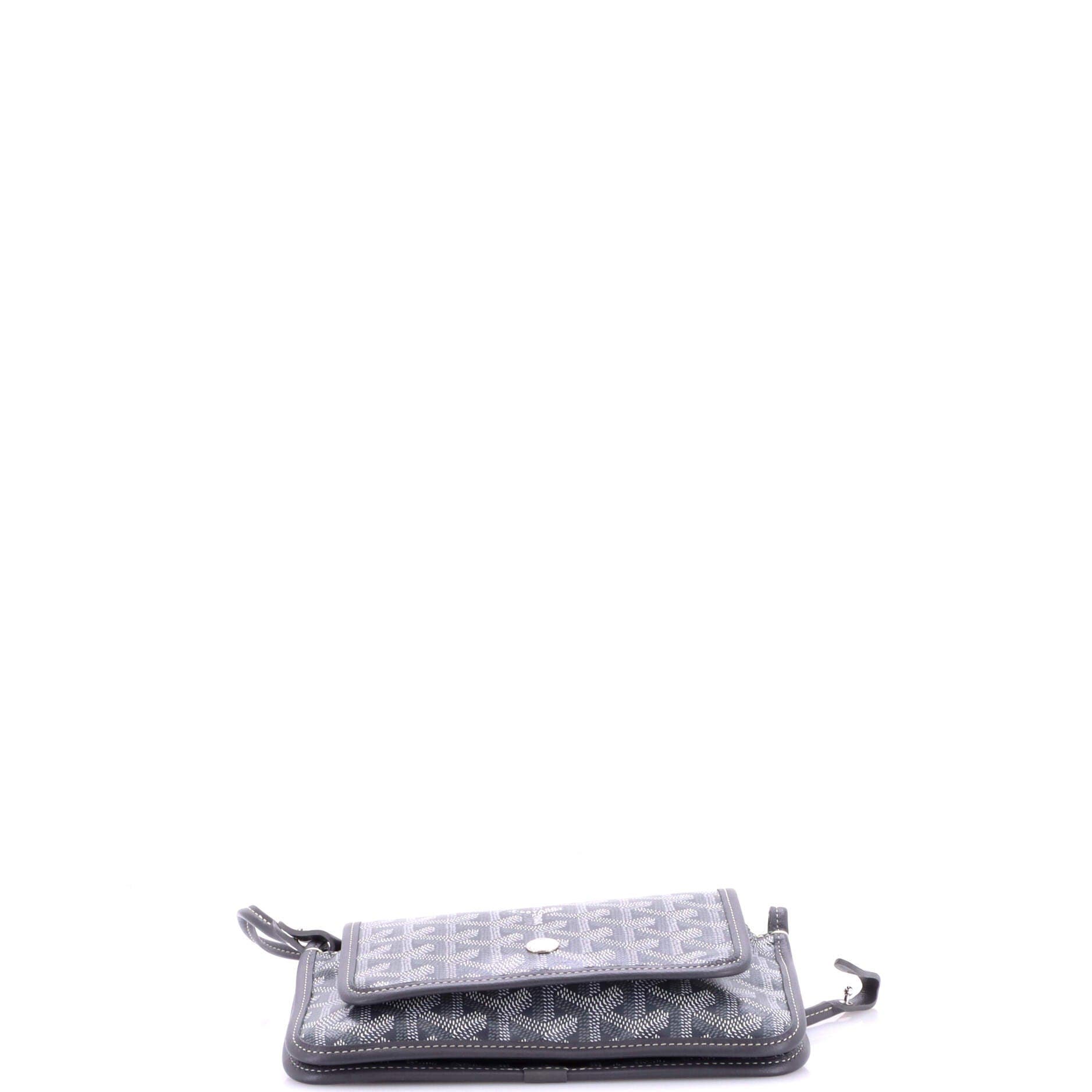 Plumet Clutch Wallet Coated Canvas, Alternate, color, Gray
