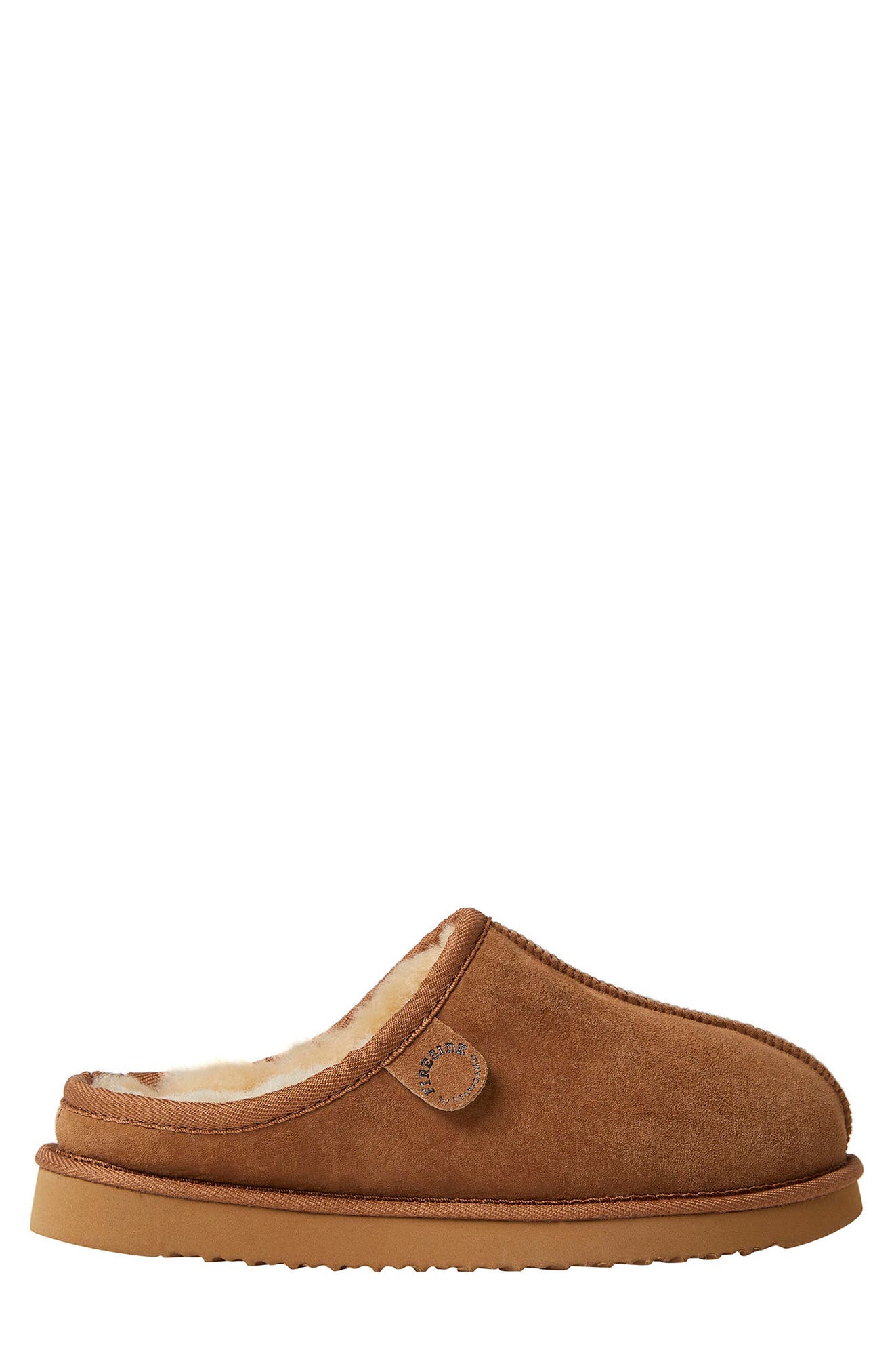 Grafton Genuine Shearling Clog, Alternate, color, CHESTNUT