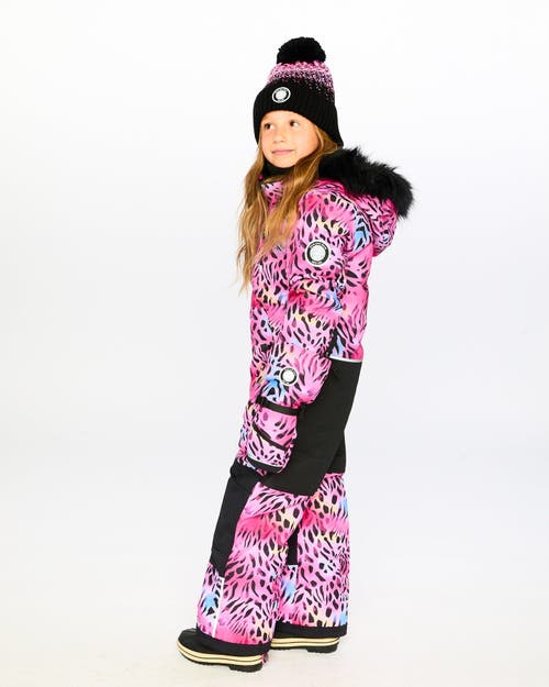 Deux Par Deux Girls Winter Mittens Teknik Animal In Multi