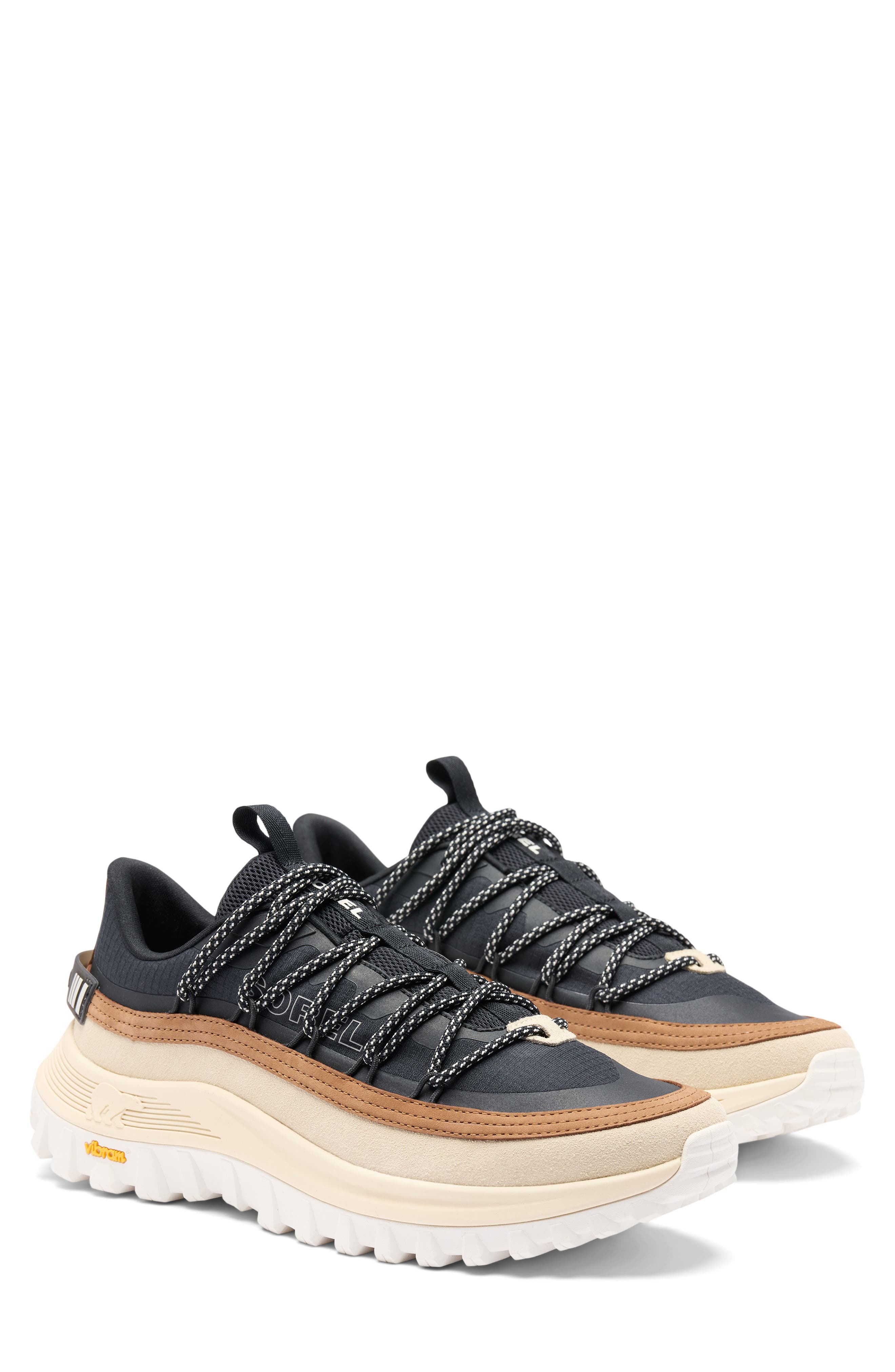 SOREL Callsign Horizon Low Top Sneaker, Alternate, color, Black/ Velvet Tan