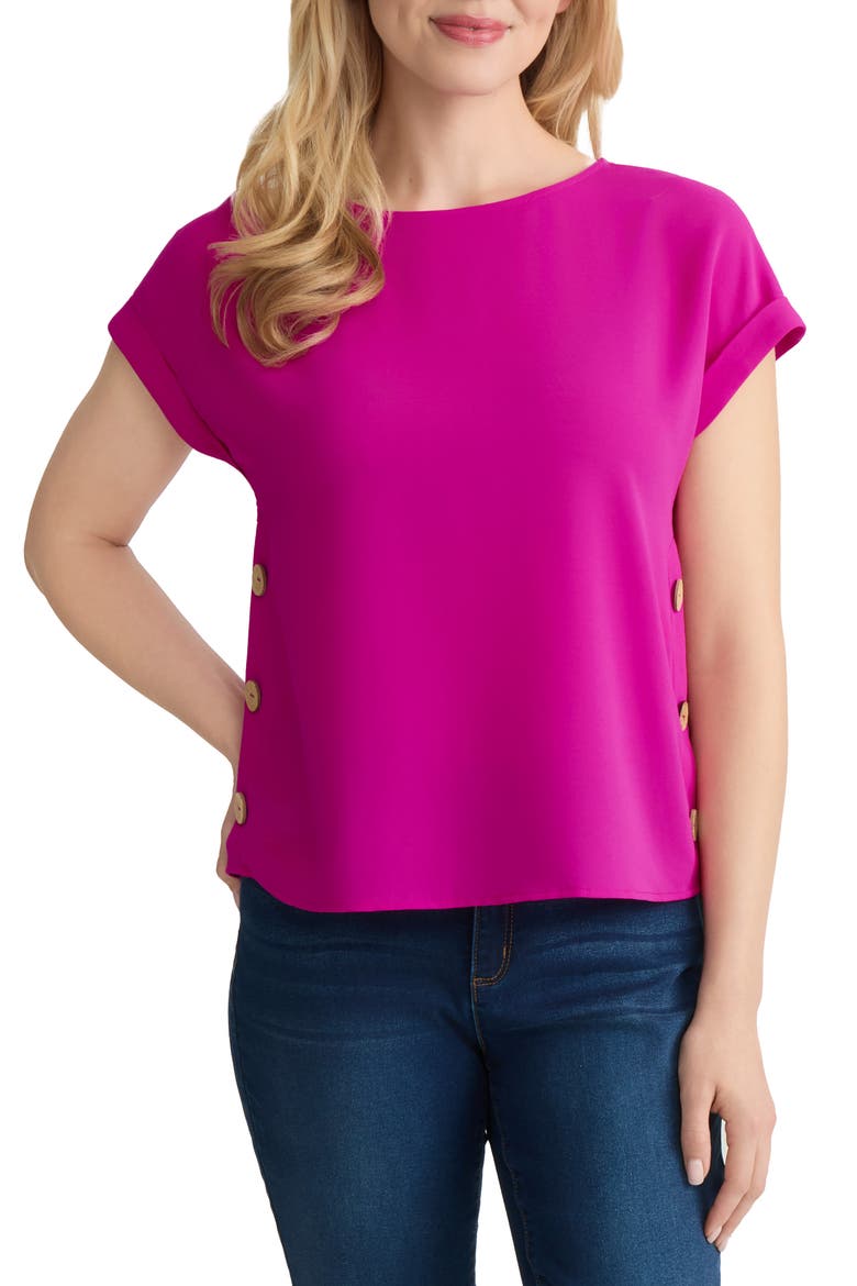 Side Button Detail Top, Main, color, BRIGHT ORCHID