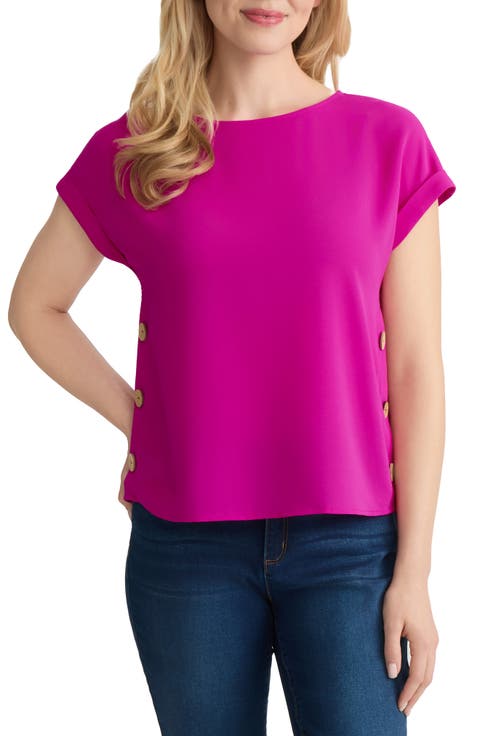 Side Button Detail Top (Regular & Petite)