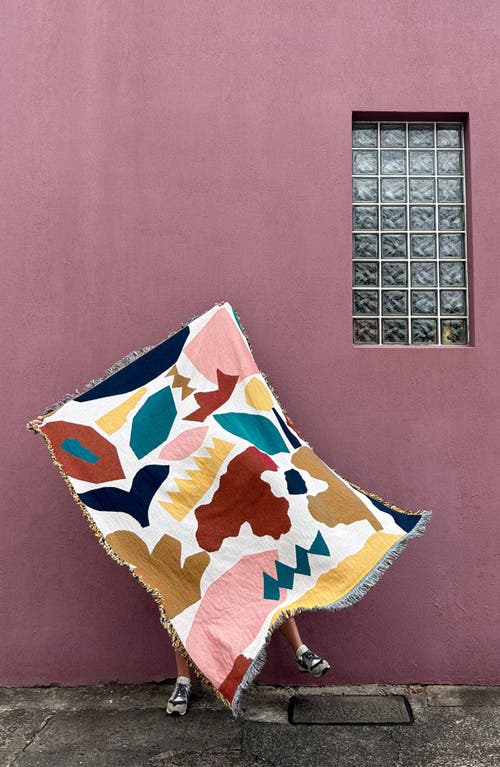 Slowdown Studio Maple Woven Throw Blanket In Multi