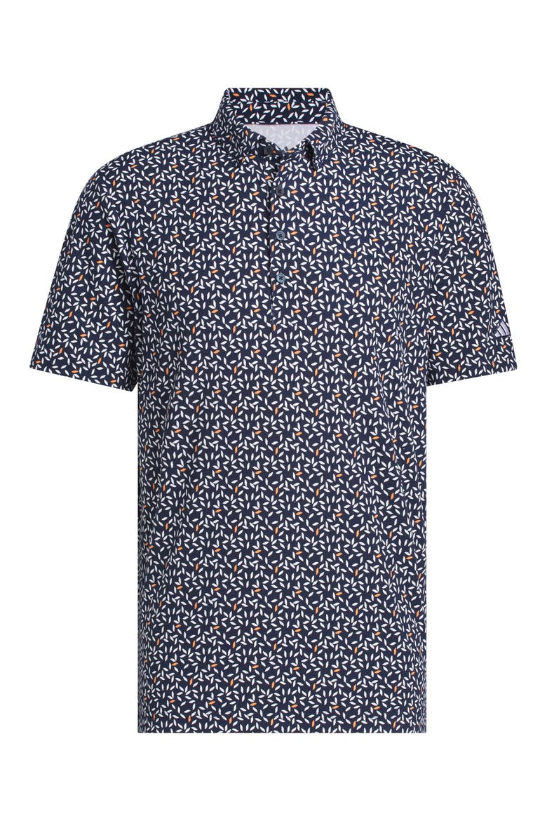 Ultimate365+ Soft Print Performance Polo, Alternate, color, COLLEGIATE NAVY/ WHITE