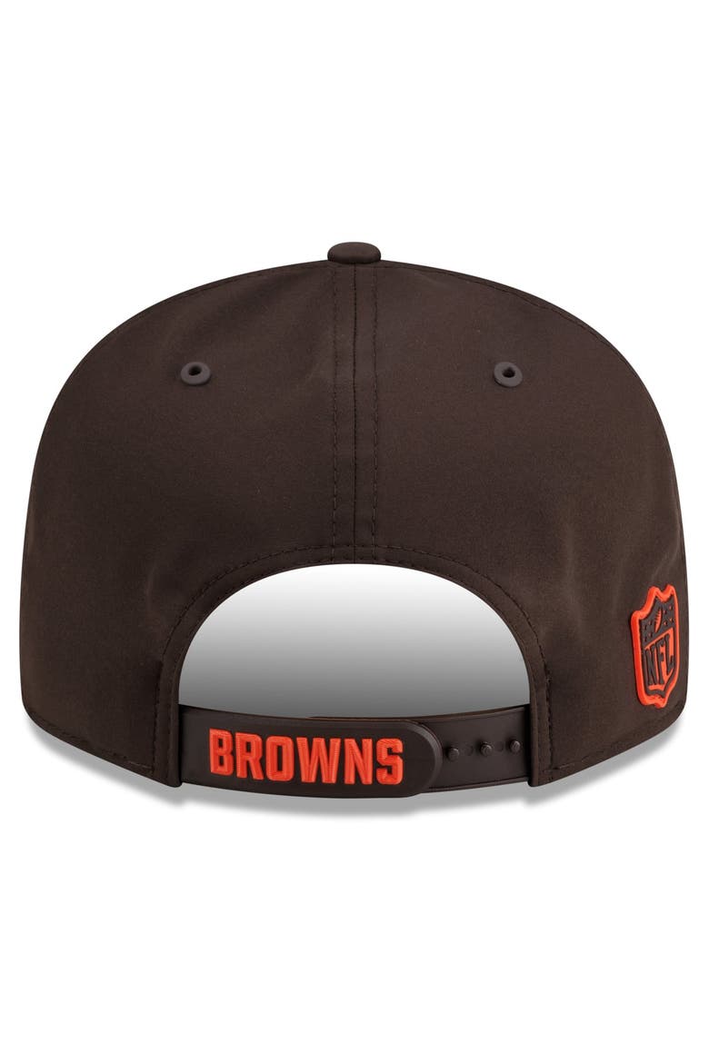 Men's New Era Brown Cleveland Browns 2026 Sideline 9FIFTY Snapback Hat, Alternate, color, Brown