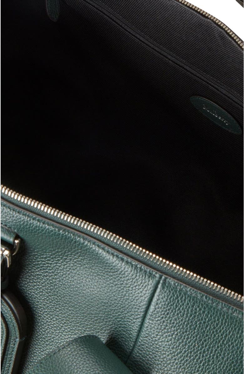 Mulberry Heritage Leather Medium Clipper Duffle, Alternate, color, Mulberry Green
