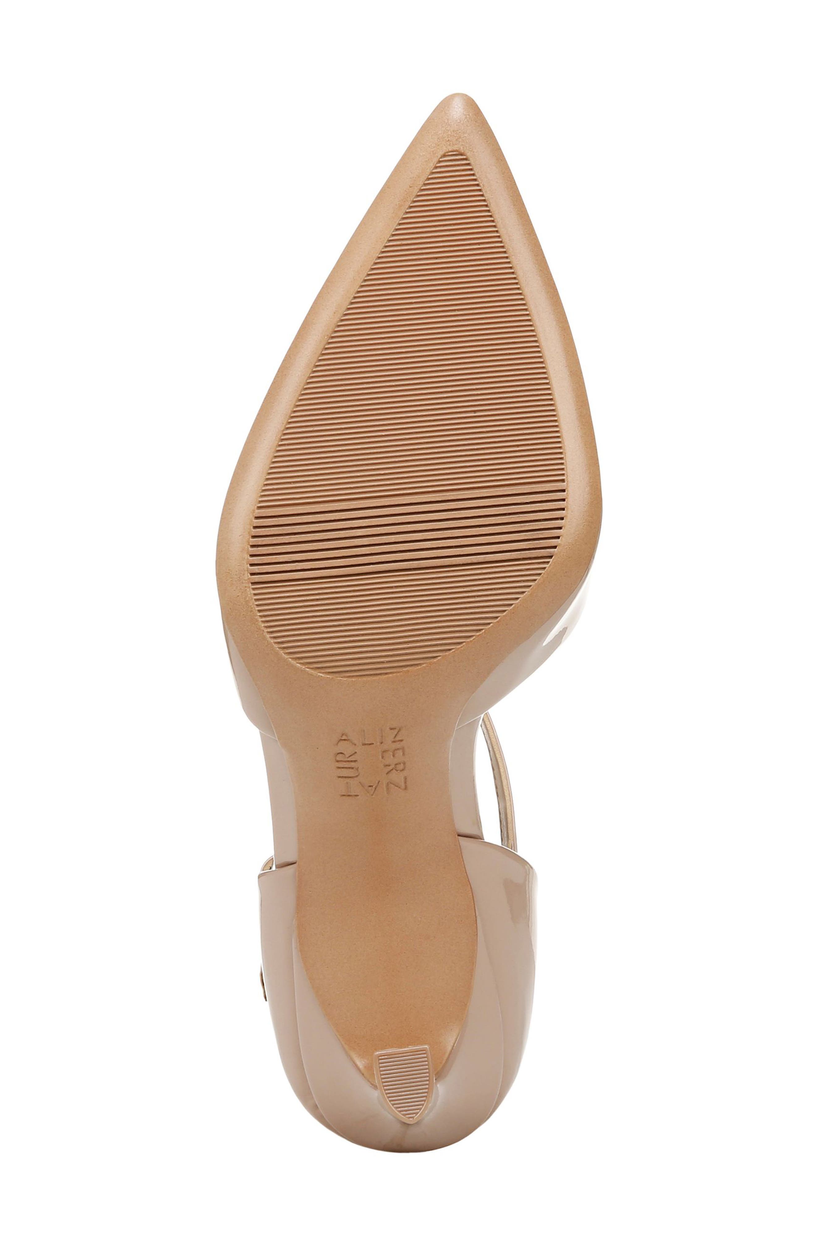 Naturalizer Amber Ankle Strap Pointed Toe Pump, Alternate, color, Vintage Mauve Patent Leather