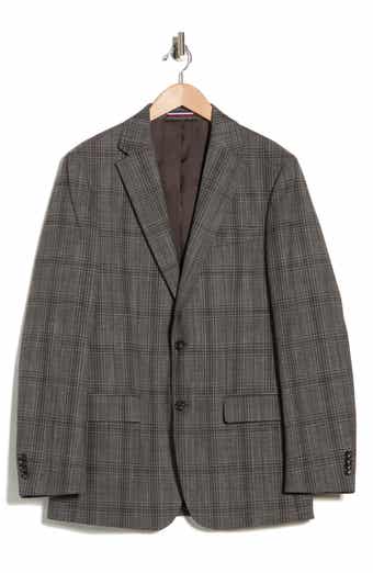 Tommy Hilfiger Plaid Notch Lapel Sport Coat