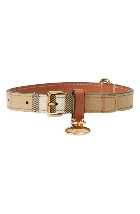 Check Pattern Dog Collar