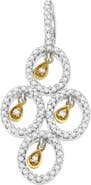 Haus of Brilliance 14K Two- Toned Gold 2/5 cttw Round Diamond Pendant Necklace