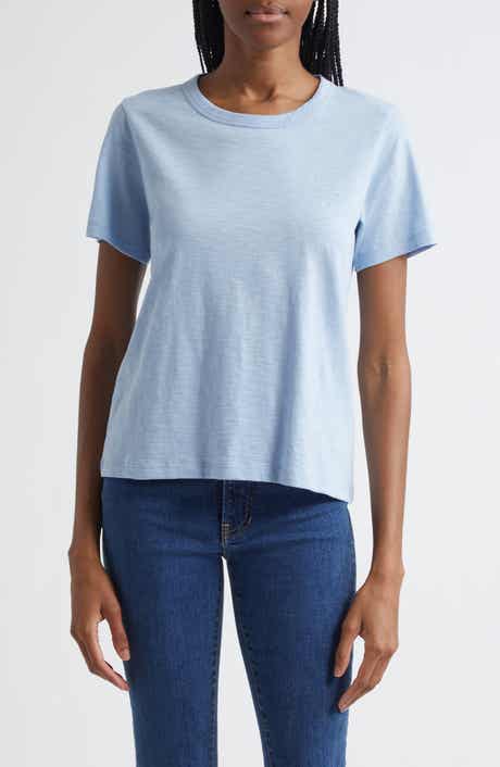 Veronica Beard Carla Crewneck Cotton T-Shirt