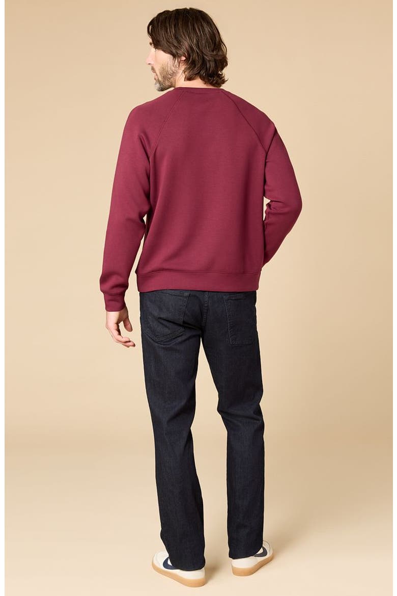 Men's DreamTech Athleisure Raglan Crew Neck, Alternate, color, Cherry Cola