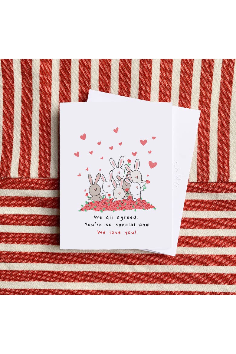 Valentine's Day Friendship Greeting Card Pack Sets, 'Bunnies We Love You', Alternate, color, Multi-Pack