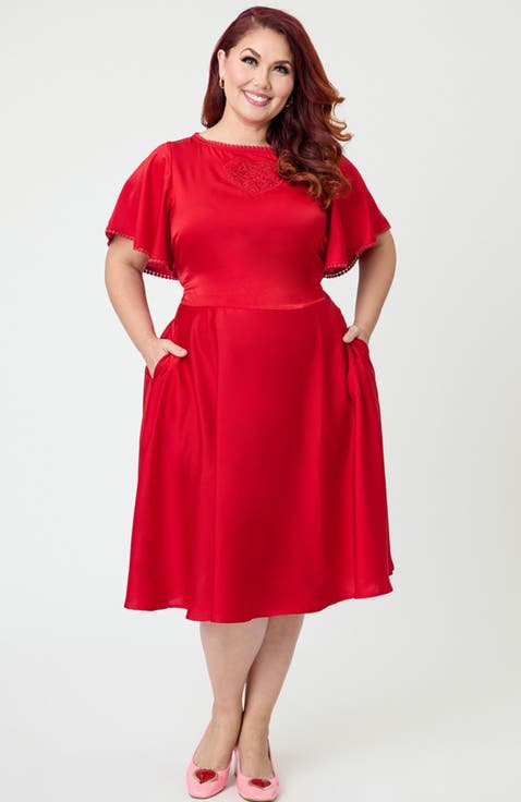 Plus Size 1930s Swing Dress