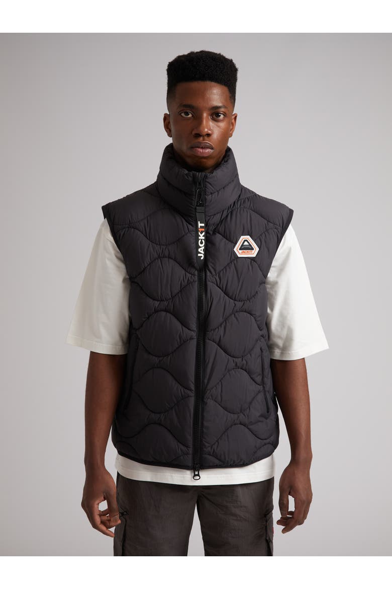 Orb1T High Neck Gilet, Main, color, BLACK