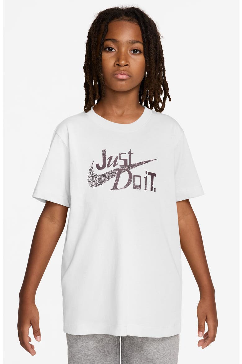 Just Do It Logo T-Shirt, Main, color, WHITE