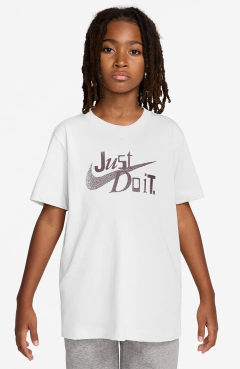 Just Do It Logo T-Shirt (Big Kid)