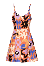 Untitled in Motion Milian Contour Printed Mini Dress