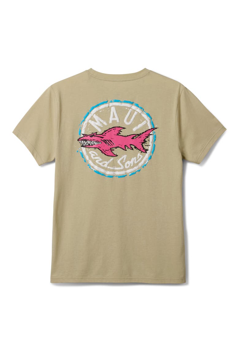 Aggro Logo Graphic T-Shirt, Alternate, color, SAND