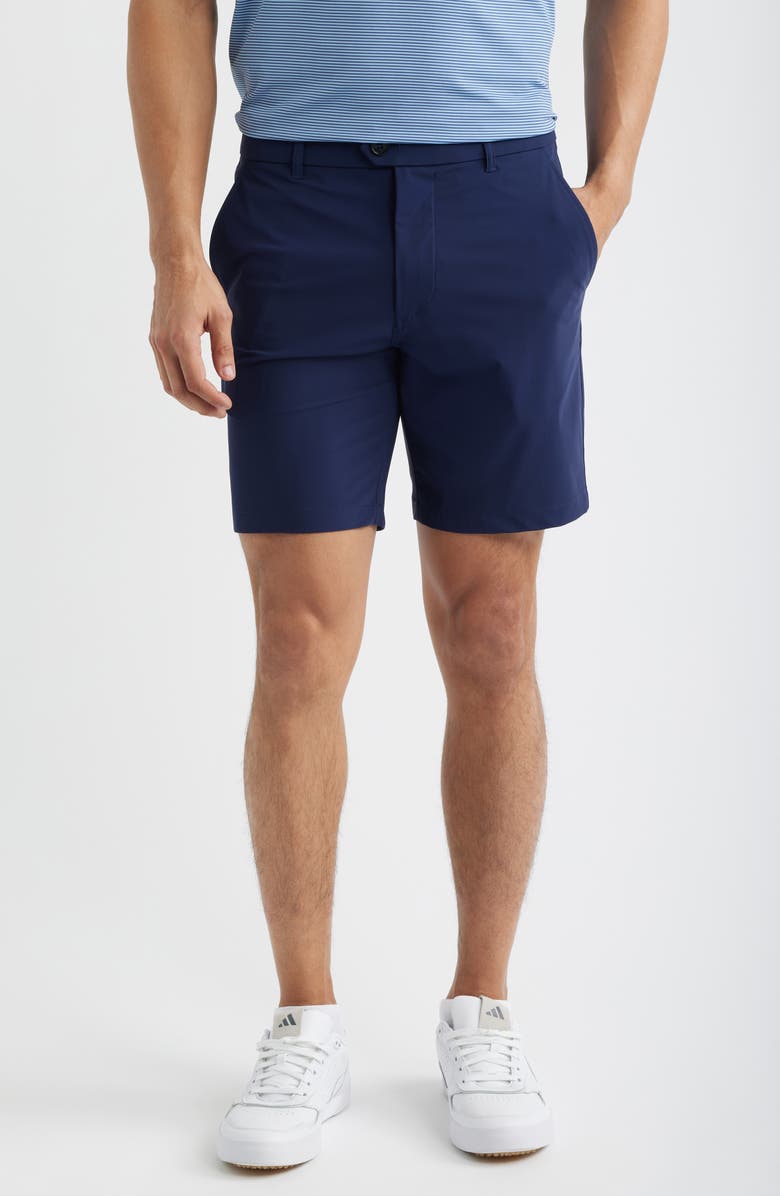 Greyson Montauk Flat Front Shorts, Main, color, Maltese Blue