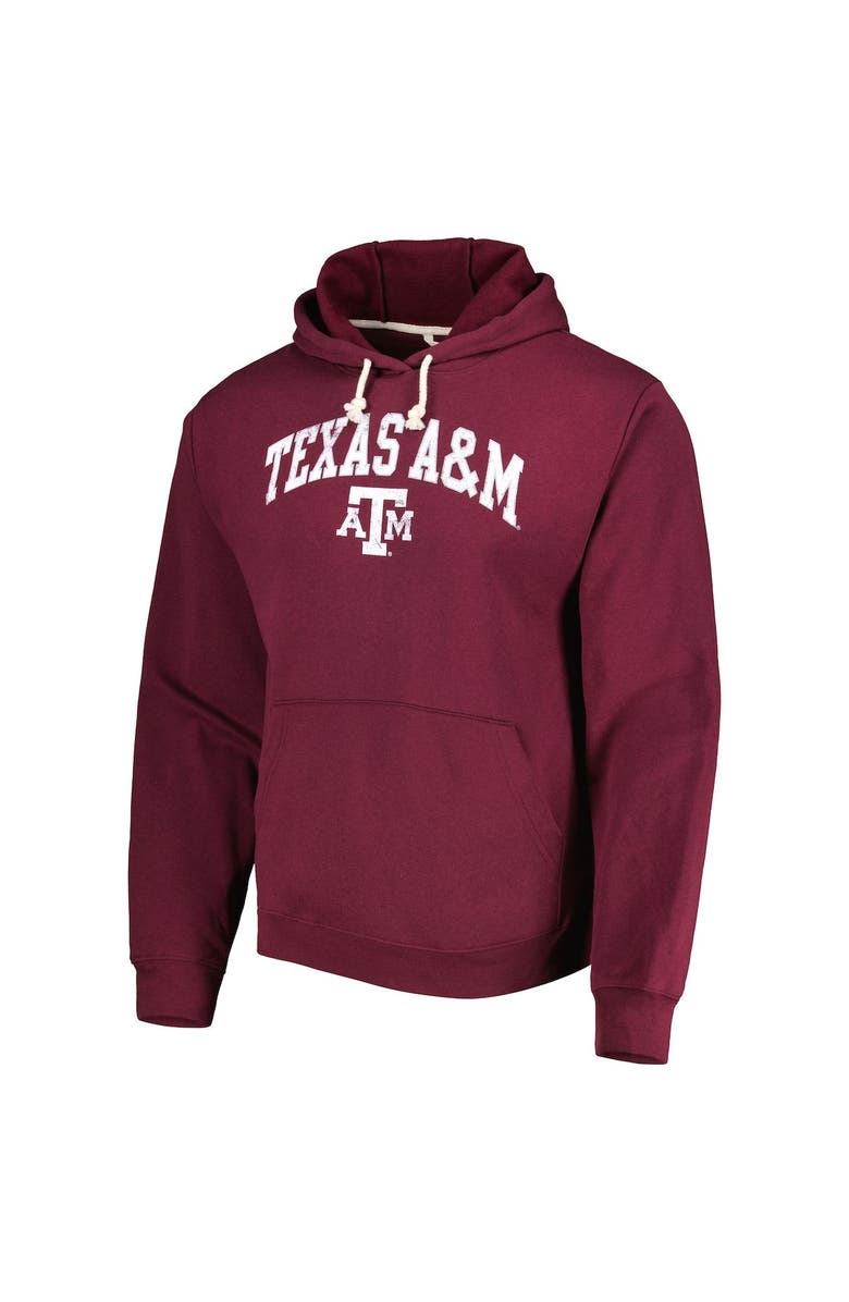 LEAGUE COLLEGIATE WEAR Men's League Collegiate Wear Maroon Texas A&M Aggies Arch Essential Pullover Hoodie, Alternate, color,