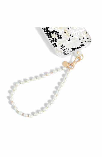 Kate Spade New York faux pearl phone charm