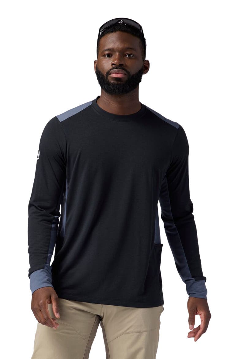 Slickrock Drirelease Long-Sleeve Tech T-Shirt - Men's, Main, color, Black/Turbulence