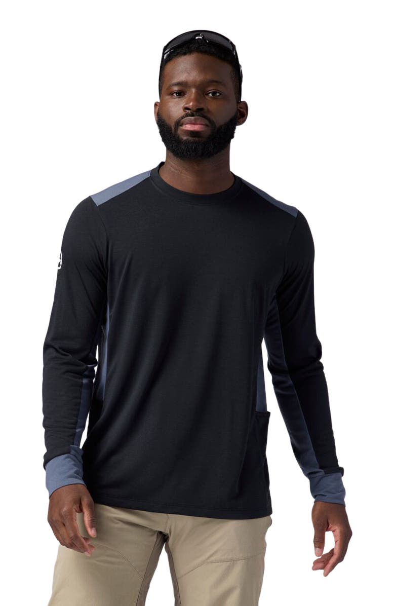 Backcountry Slickrock Drirelease Long-Sleeve Tech T-Shirt - Men's, Main, color, Black/Turbulence