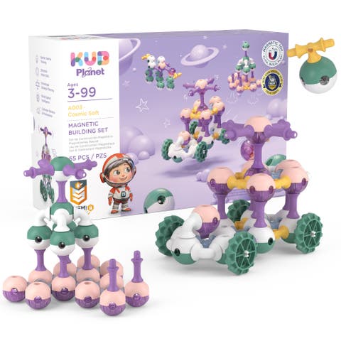 Magnetic Building Set Magnetic Blocks Set 55 Pieces