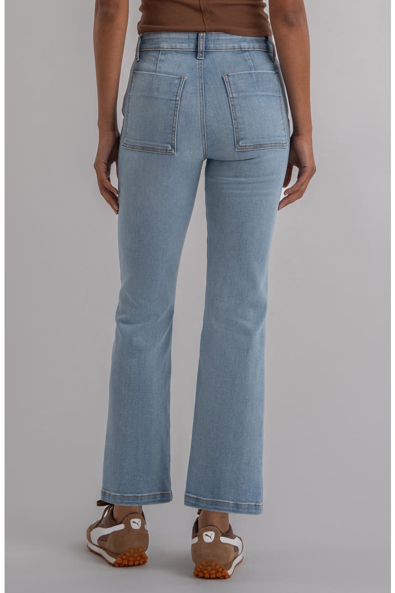 Kelsey Pintuck High Waist Kick Flare Jeans, Alternate, color, CONSIDERED