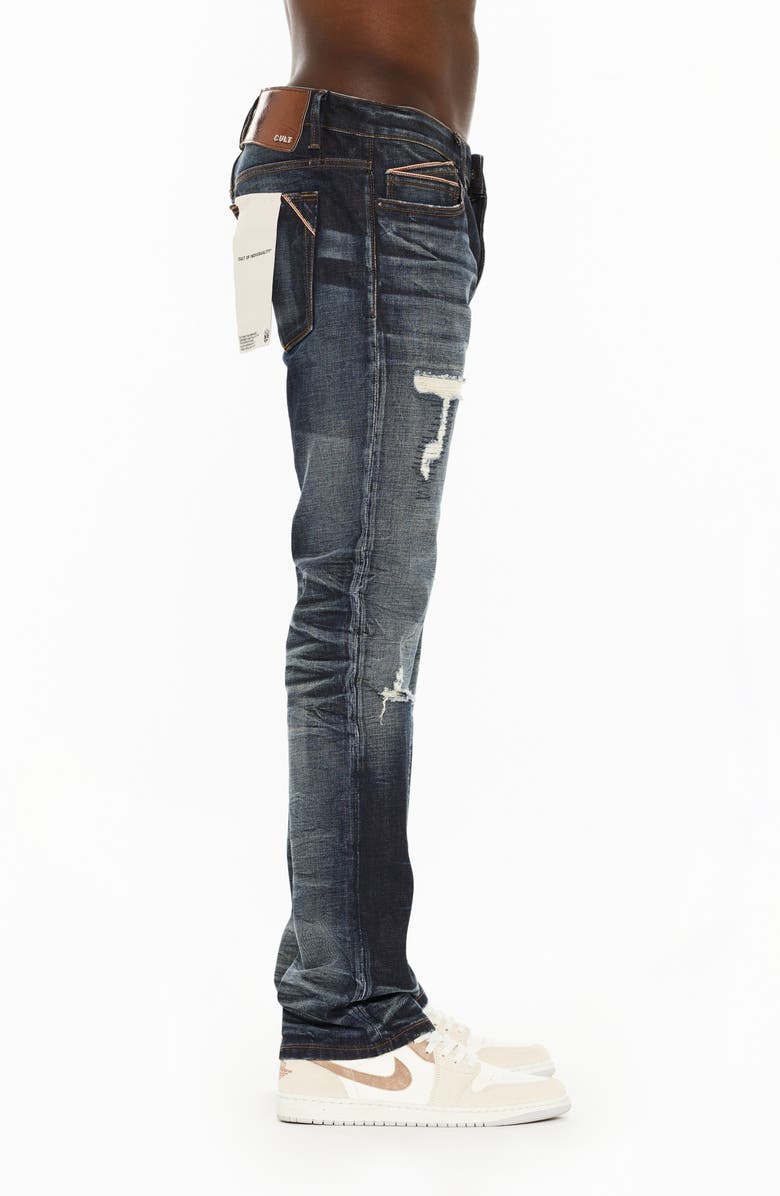 Cult of Individuality Rebel Distressed Straight Leg Jeans, Alternate, color,